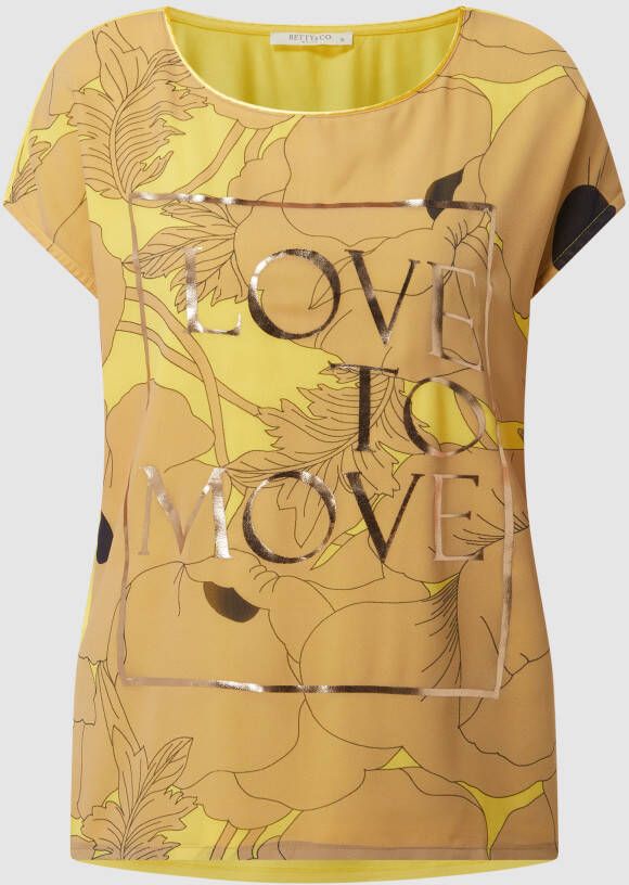 BETTY & CO WHITE Top met contrasterende achterkant