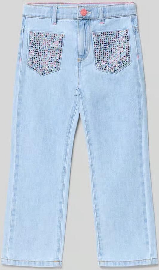 BILLIEBLUSH Jeans met opgestikte zakken en siersteentjes
