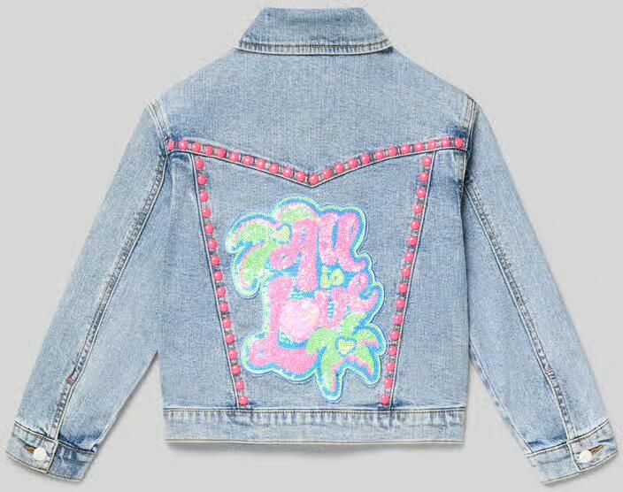 BILLIEBLUSH Jeansjack met studs en pailletten