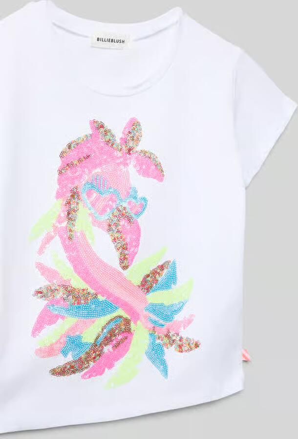 BILLIEBLUSH Regular fit T-shirt met pailletten - Foto 2