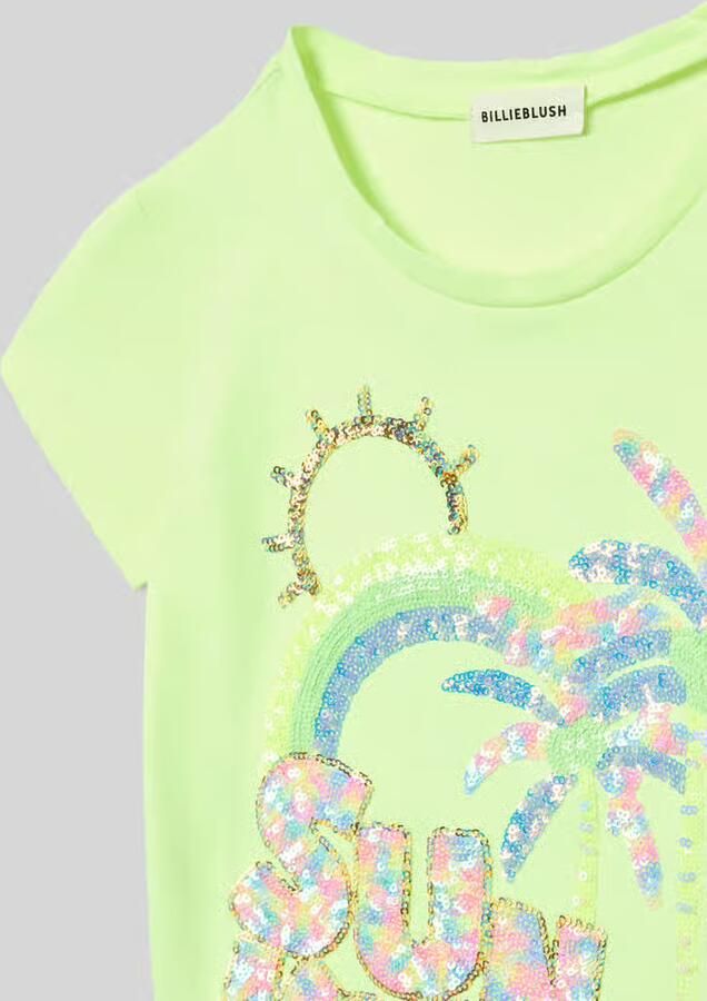 BILLIEBLUSH Regular fit T-shirt met pailletten - Foto 2