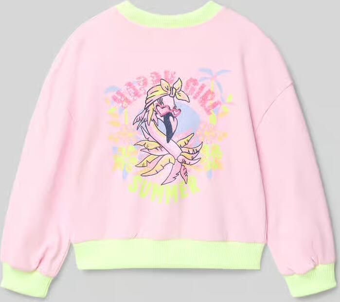 BILLIEBLUSH Sweatshirt met print en state tprint op de achterkant