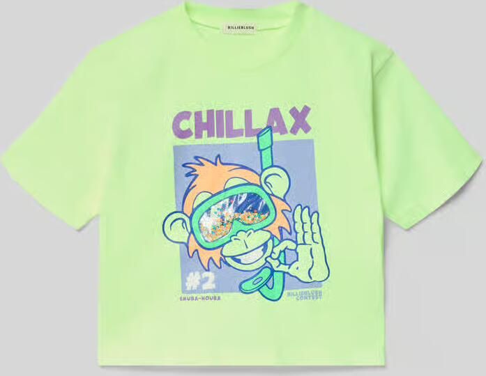 BILLIEBLUSH T-shirt met motiefprint en ronde hals