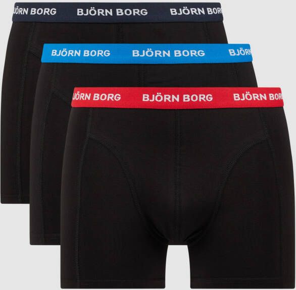 Björn Borg Boxershort met elastische band met logo in een set van 3 stuks