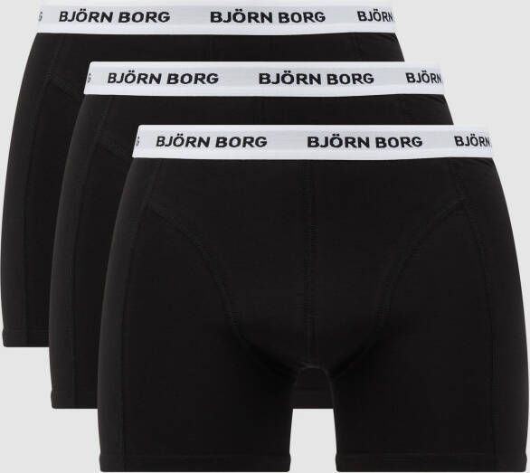 Björn Borg Boxershort met elastische band met logo in een set van 3 stuks