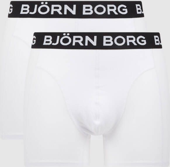 Björn Borg Perfect fit boxershort van jersey in een set van 2 stuks