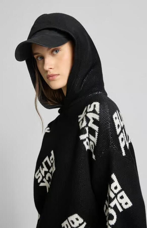 Black palms Oversized hoodie met capuchon - Foto 2