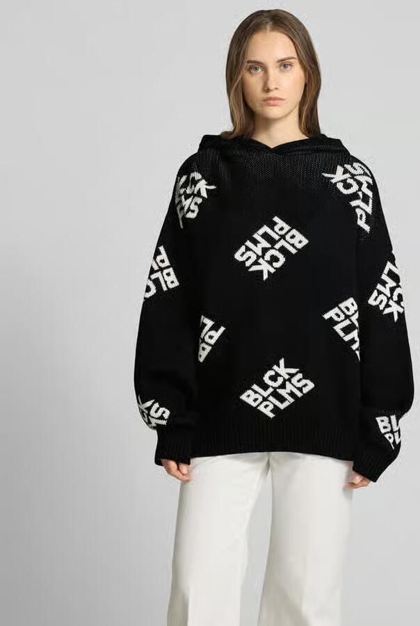 Black palms Oversized hoodie met capuchon - Foto 2