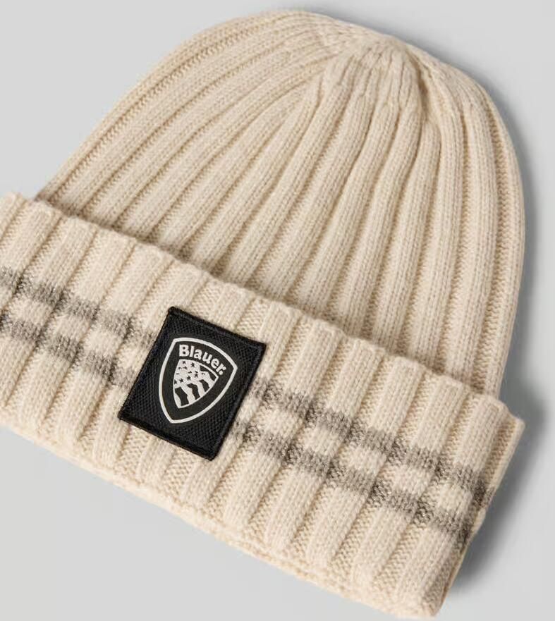 Blauer USA Beanie van een mix van viscose en kasjmier