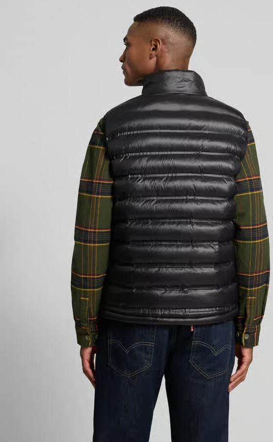Blauer USA Bodywarmer met opstaande kraag en tweewegsritssluiting