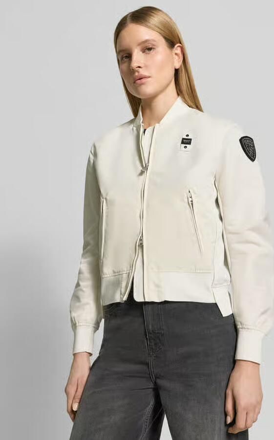 Blauer USA bomberjack met ritszakken model 'LAURIE'