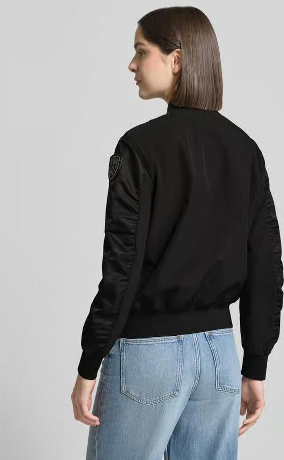 Blauer USA bomberjack met ritszakken model 'LAURIE'