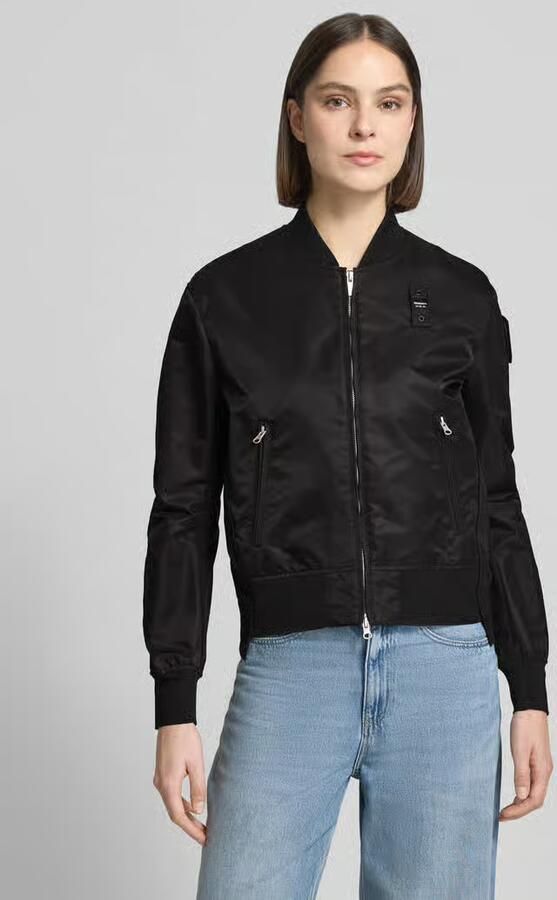 Blauer USA bomberjack met ritszakken model 'LAURIE' - Foto 3
