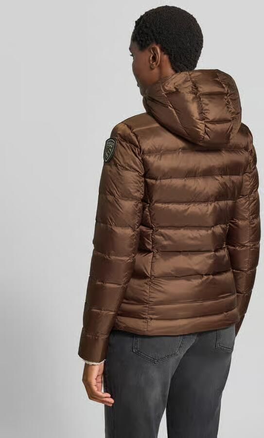 Blauer USA Donsjack in stiksels met logodetail model 'Charme' - Foto 3