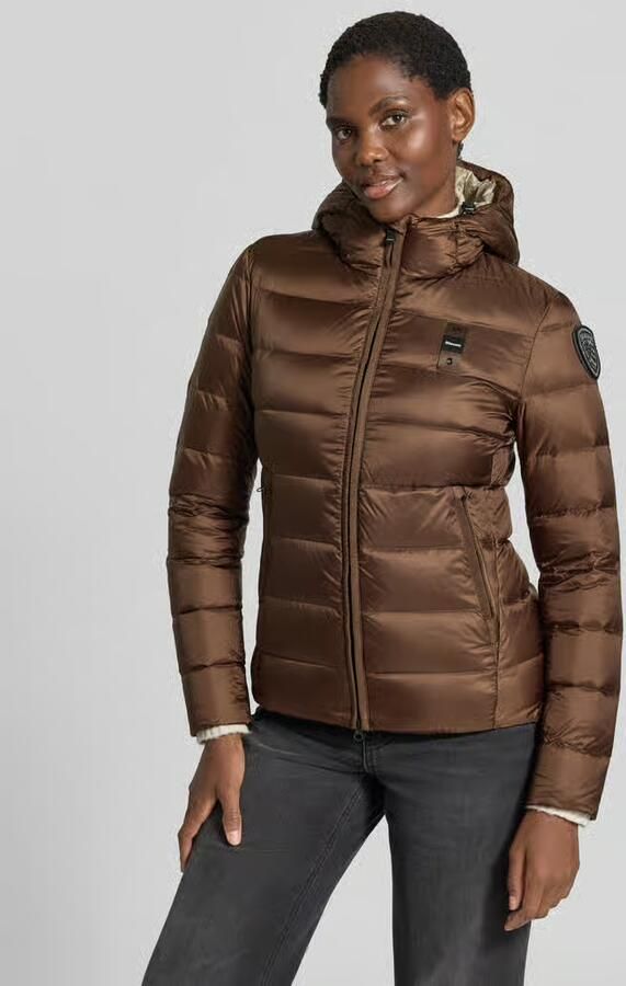 Blauer USA Donsjack in stiksels met logodetail model 'Charme' - Foto 2