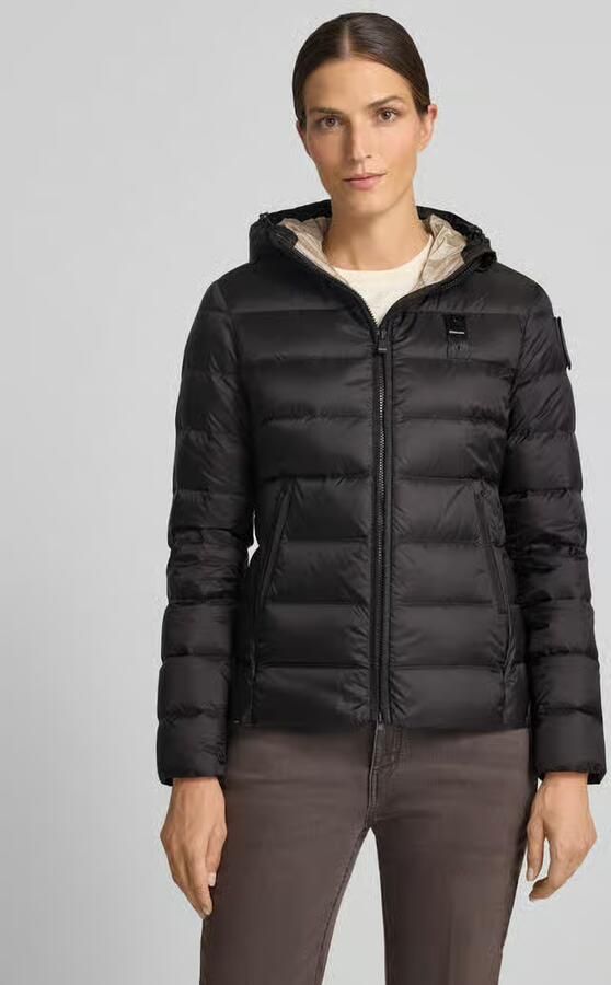 Blauer USA Donsjack in stiksels met logodetail model 'Charme' - Foto 3