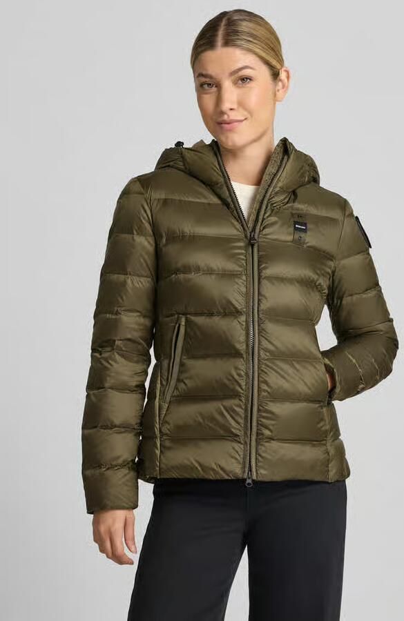 Blauer USA Donsjack in stiksels met logodetail model 'Charme' - Foto 2