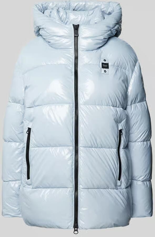 Blauer Usa Gewatteerd jack met labeldetail
