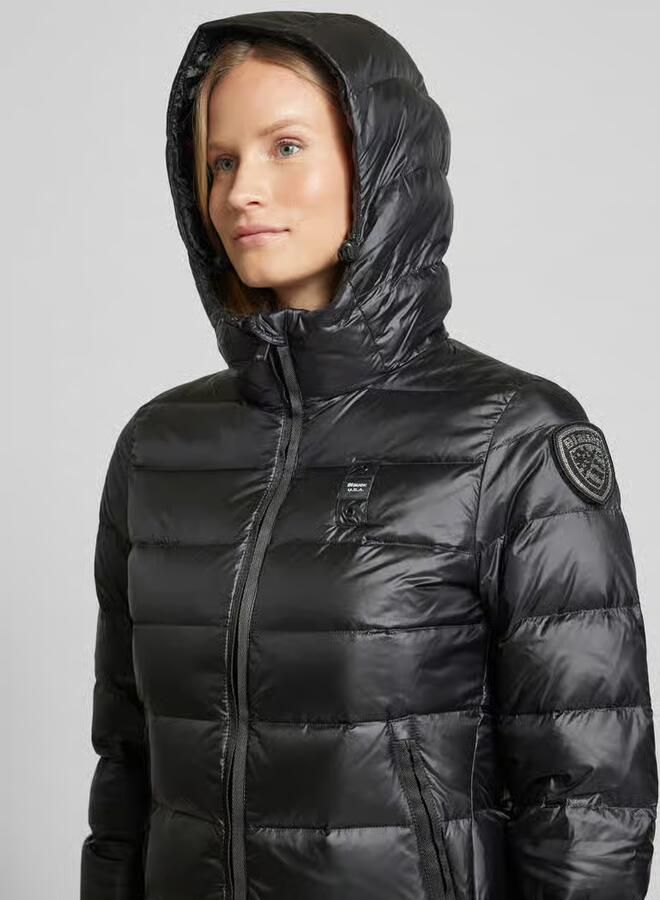 Blauer Lange waterdichte trenchjassen Black Dames - Foto 3