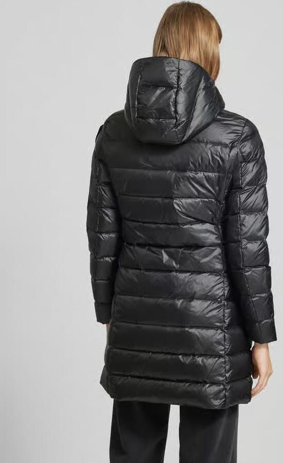 Blauer Lange waterdichte trenchjassen Black Dames - Foto 5