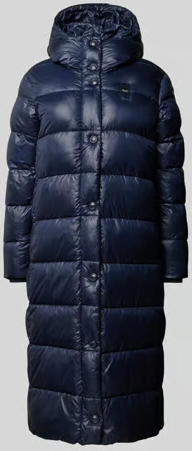 Blauer Usa Gewatteerde lange jas met labelpatch - Foto 2