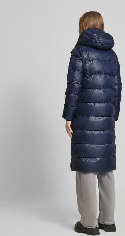 Blauer USA Gewatteerde lange jas met labelpatch - Foto 3