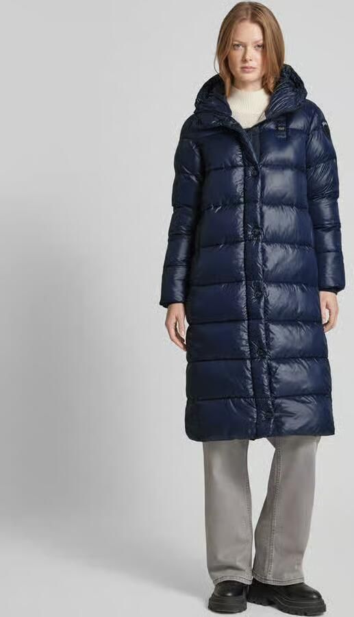 Blauer USA Gewatteerde lange jas met labelpatch - Foto 2