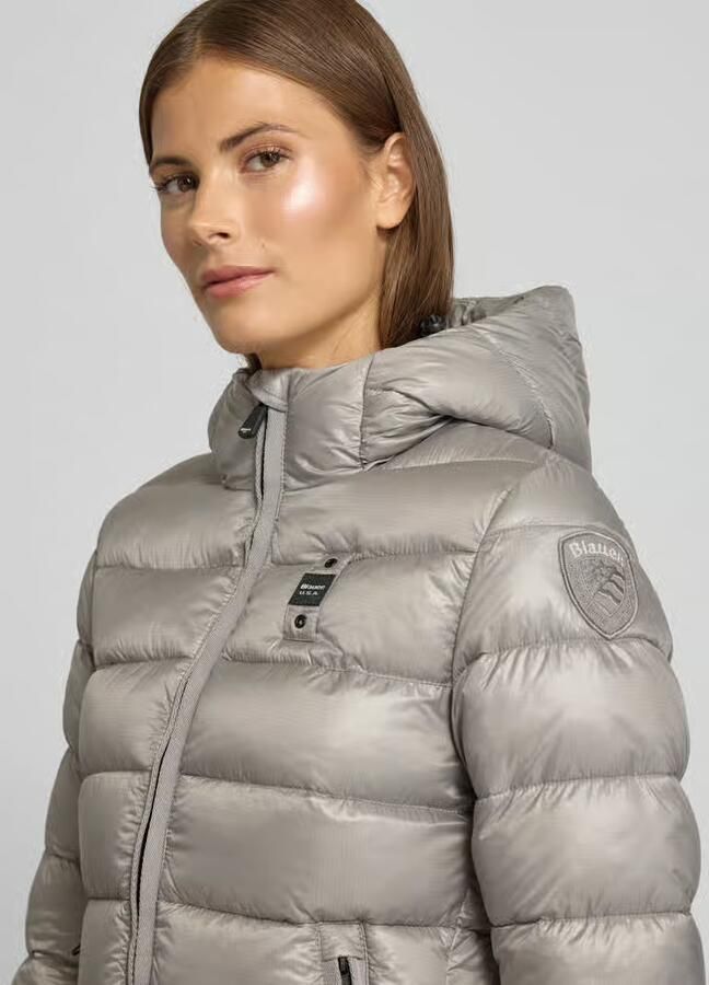 Blauer Usa Gewatteerde lange jas met Sorona -vulling model 'Adelaide' - Foto 2