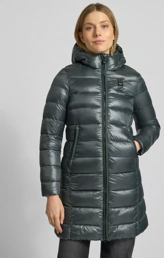 Blauer Usa Gewatteerde lange jas met Sorona -vulling model 'Adelaide' - Foto 2