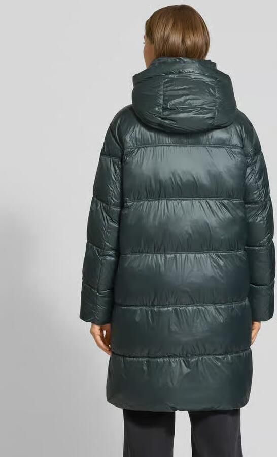 Blauer USA Gewatteerde lange jas met tweewegsritssluiting model 'ARMORY'