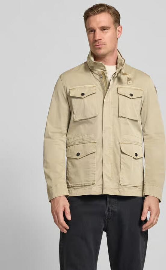 Blauer USA Jack met opstaande kraag en klepzakken model 'Ashmont' - Foto 3