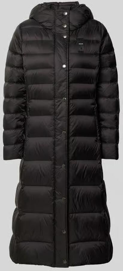 Blauer USA Lange donsjas met stiksels met logodetail model 'Anita'