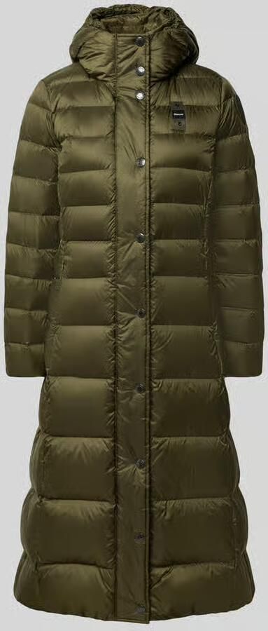 Blauer USA Lange donsjas met stiksels met logodetail model 'Anita'