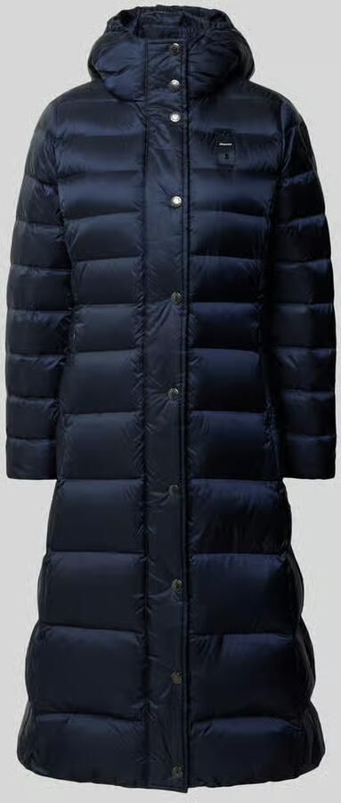 Blauer USA Lange donsjas met stiksels met logodetail model 'Anita'