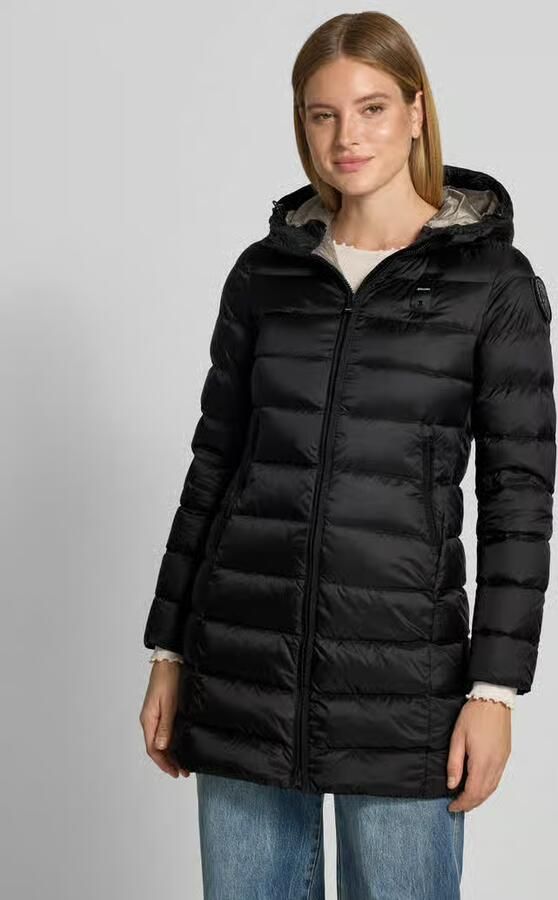 Blauer USA Lange jas in stiksels model 'Agnes' - Foto 3