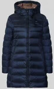 Blauer USA Lange jas in stiksels model 'Agnes'