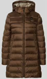 Blauer USA Lange jas in stiksels model 'Agnes'