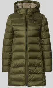 Blauer USA Lange jas in stiksels model 'Agnes'