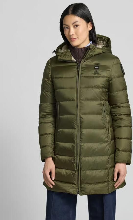 Blauer USA Lange jas in stiksels model 'Agnes' - Foto 3