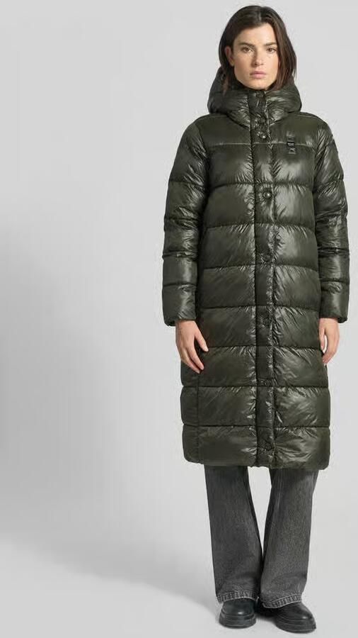 Blauer USA Regular fit gewatteerde mantel met labeldetail model 'BELLEVUE'