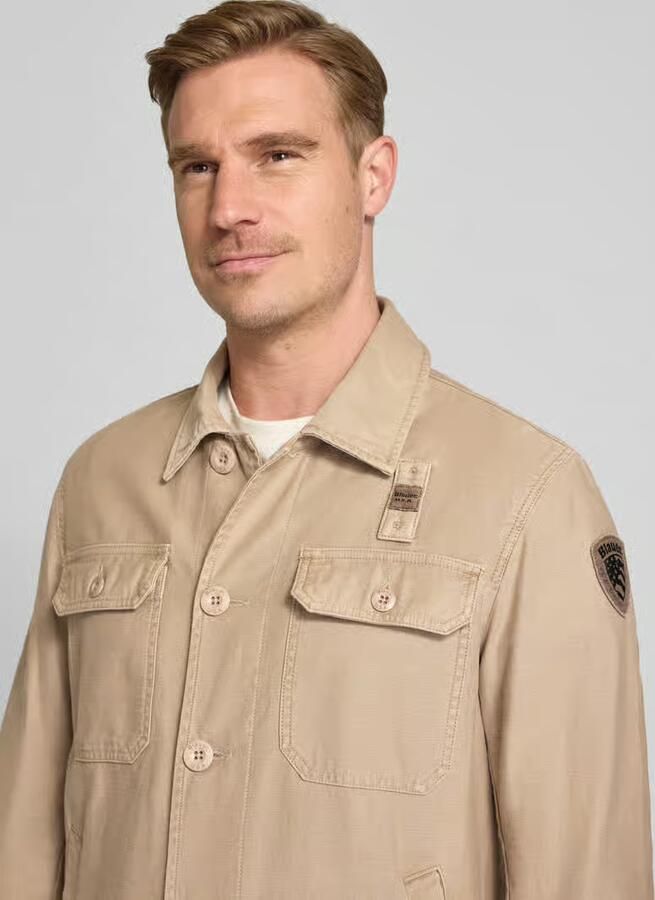 Blauer USA regular fit hemdjack met borstzakken model 'Goodale'