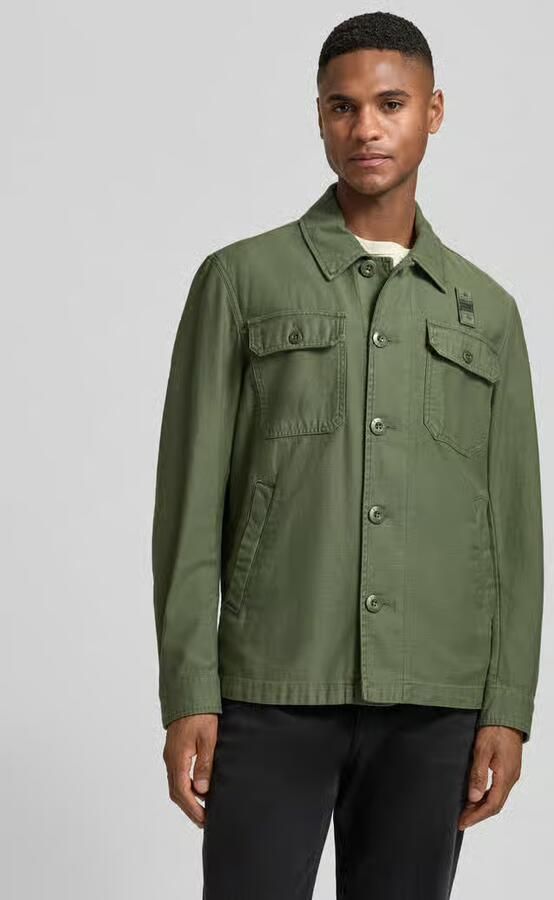 Blauer USA regular fit hemdjack met borstzakken model 'Goodale' - Foto 2