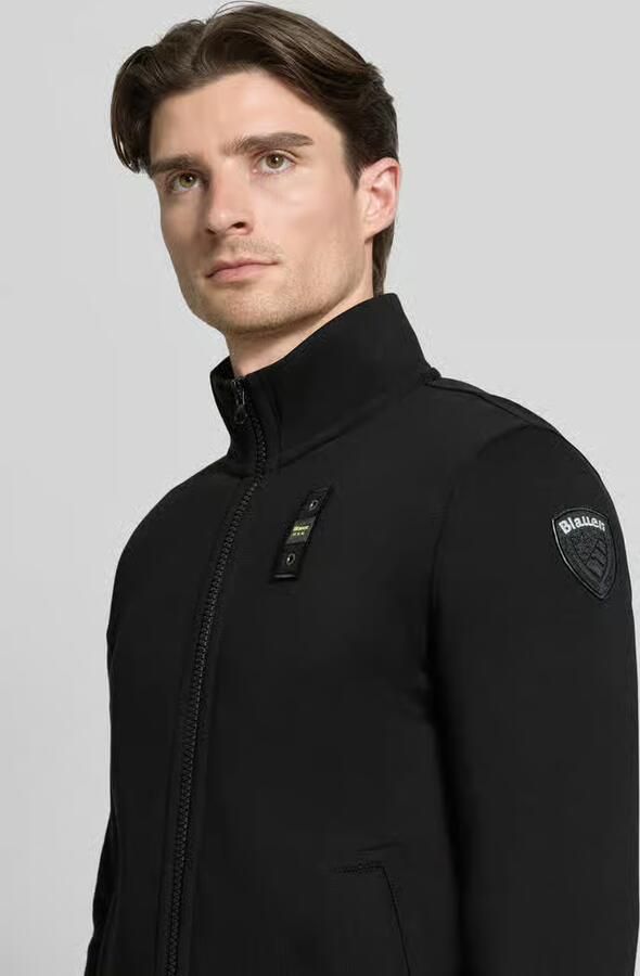Blauer USA Sweatjack met opstaande kraag model 'City New'