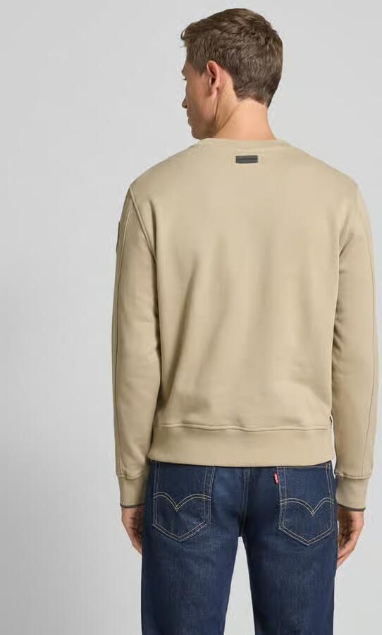Blauer Usa Sweatshirt met labelprint model 'Crosby'