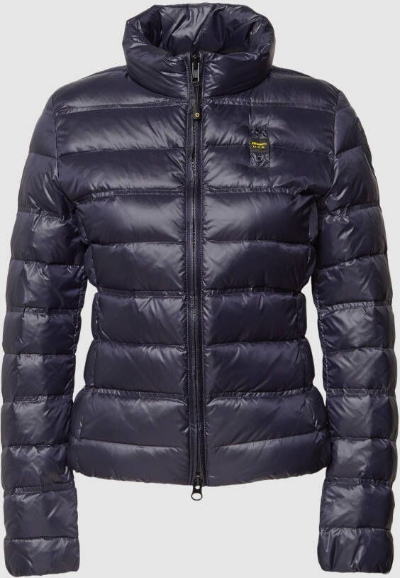 Blauer Usa Donsjack met labeldetail