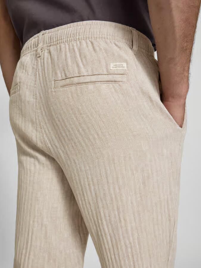Blend Broek van linnen-katoenmengsel model 'MAXIM'