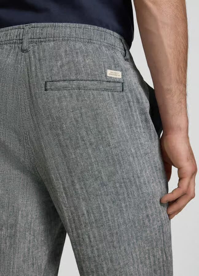 Blend Broek van linnen-katoenmengsel model 'MAXIM'