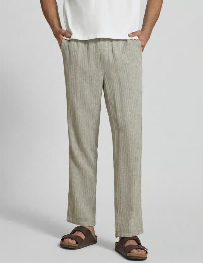 Blend Broek van linnen-katoenmengsel model 'MAXIM' - Foto 3