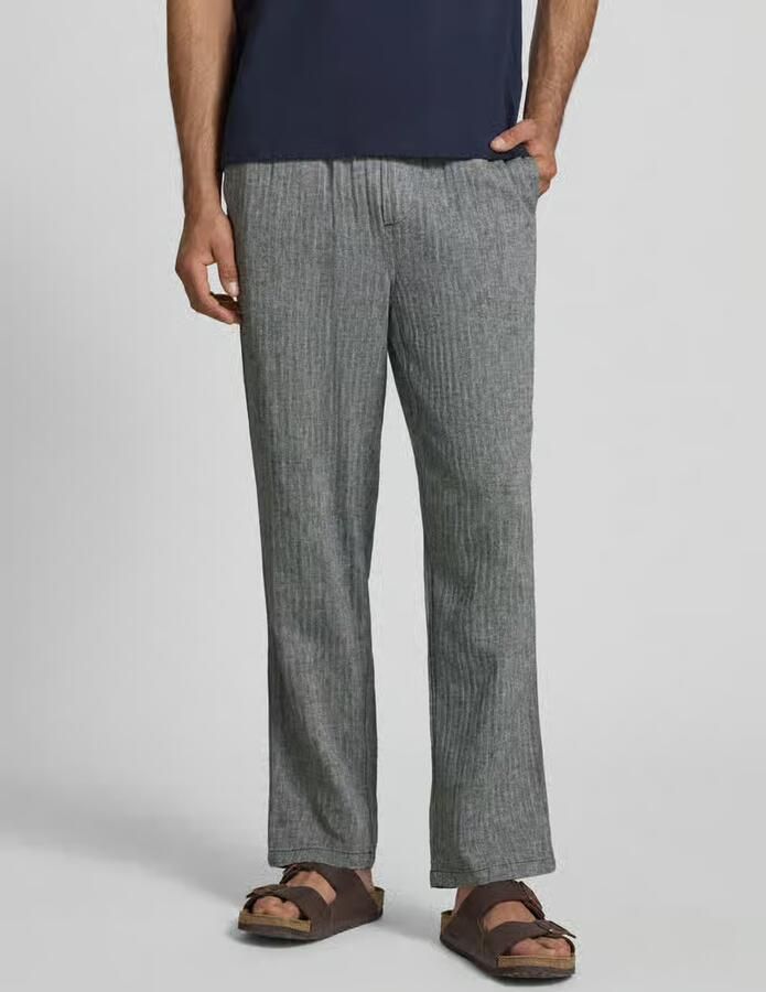 Blend Broek van linnen-katoenmengsel model 'MAXIM' - Foto 3