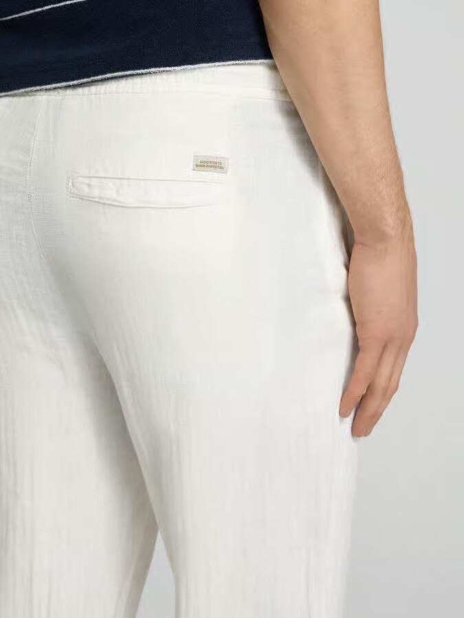 Blend Broek van mix van katoen en linnen model 'MARCO'